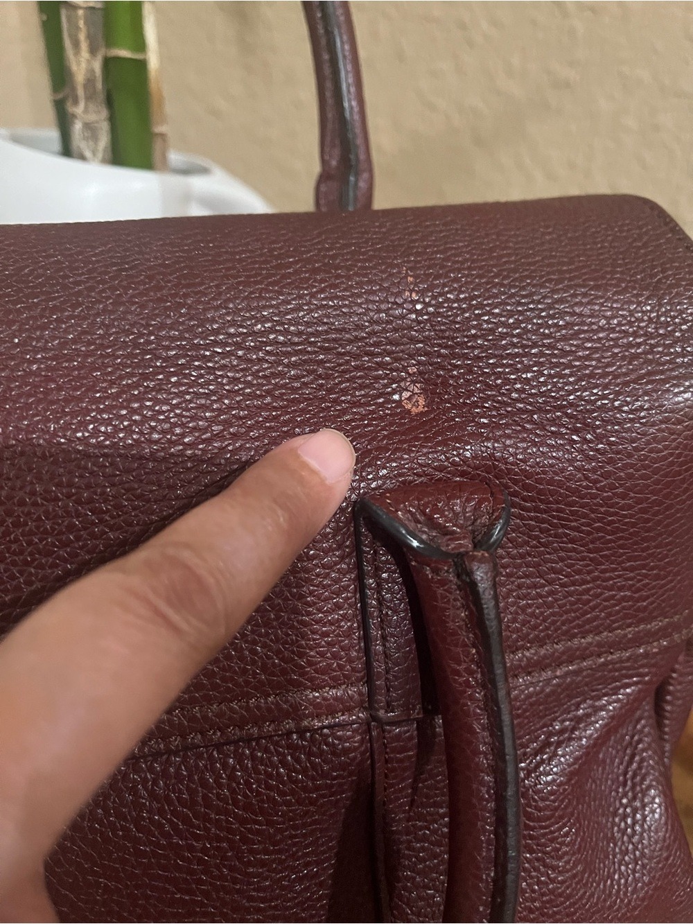 MULBERRY SMALL BURGUNDY BAYSWATER SATCHEL CROSSBODY BAG - Picture 7 of 14